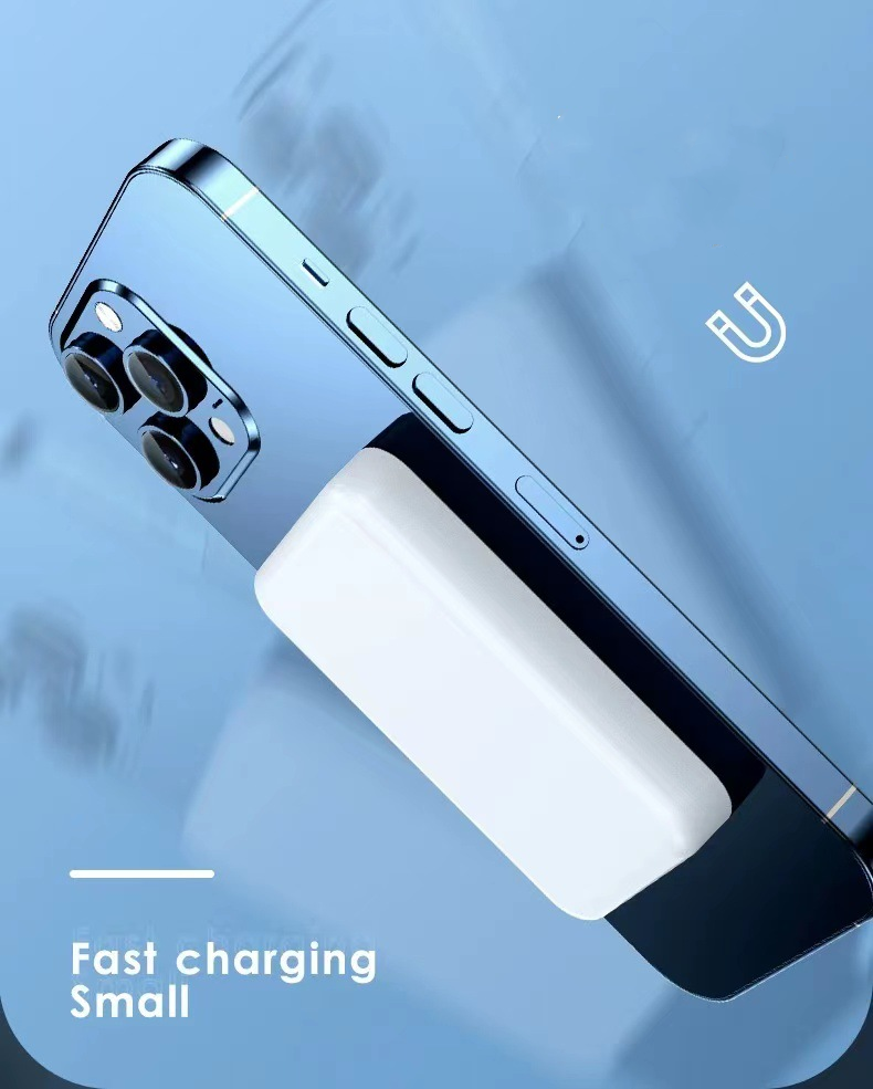 TIKTOK 大人気アイテム販売中 モバイルバッテリー 5000mAh Magsafe 2台同時充電 マグセーフ 大容量 充電器 コンパクト 薄型 軽量 ワイヤレス充電 かわいい