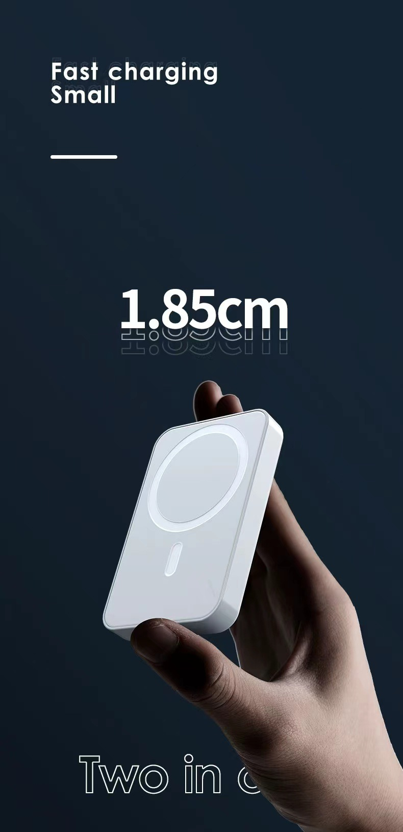 TIKTOK 大人気アイテム販売中 モバイルバッテリー 5000mAh Magsafe 2台同時充電 マグセーフ 大容量 充電器 コンパクト 薄型 軽量 ワイヤレス充電 かわいい