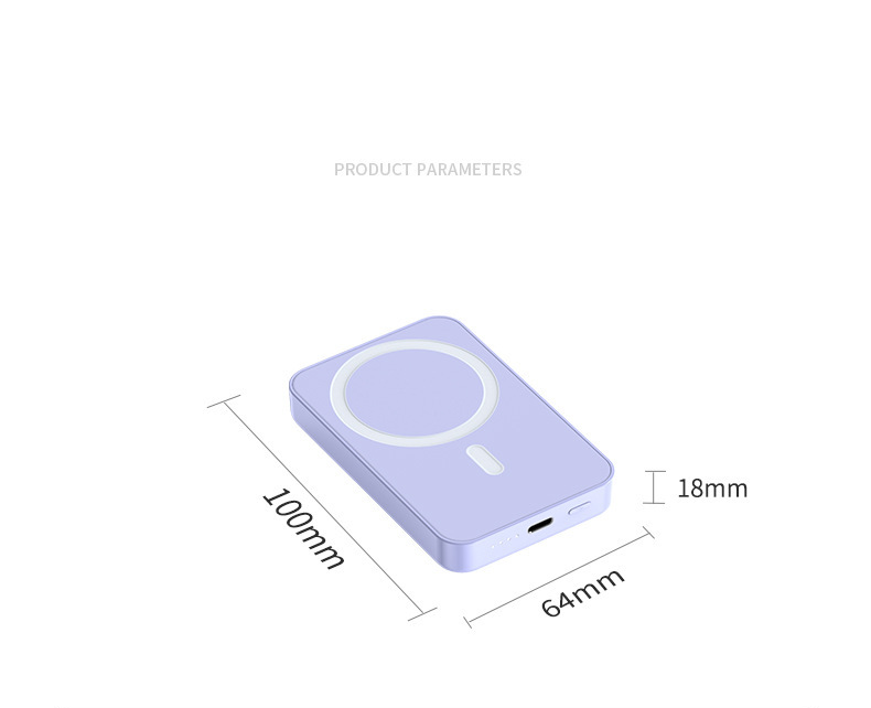 TIKTOK 大人気アイテム販売中 モバイルバッテリー 5000mAh Magsafe 2台同時充電 マグセーフ 大容量 充電器 コンパクト 薄型 軽量 ワイヤレス充電 かわいい