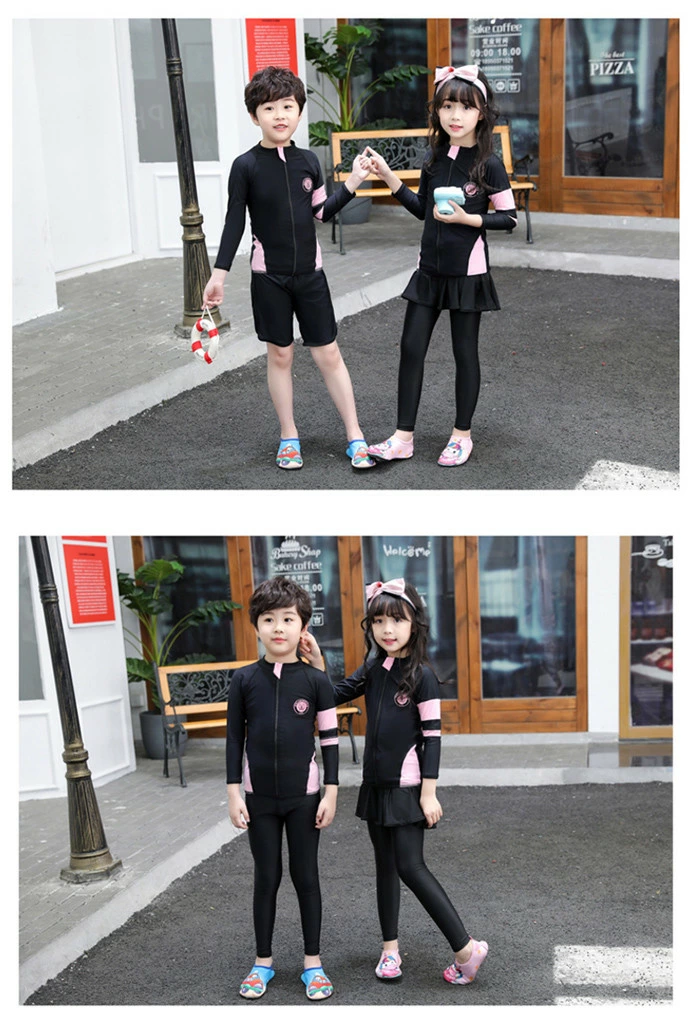 子供 水着 ラッシュガード 長袖 キッズスイムウェア 男の子3点セット/女の子2点セット UV対策 siyu1903