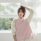 ニットベスト レディース ニット トップス プルオーバー ゆったり サイドスリット yongshj56