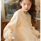 女の子 ワンピース 白 レースワンピース ドレス フォーマル 子供ワンピース エレガント hbb4557