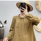 ブラウス ダブル ガーゼ シャツ コットン aqhshirt2type